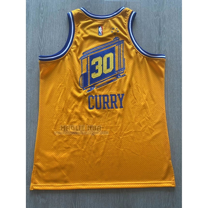 Maglia
 Stephen Curry NO 30 Golden State Warriors Mitchell & Ness 2019-20 Giallo
